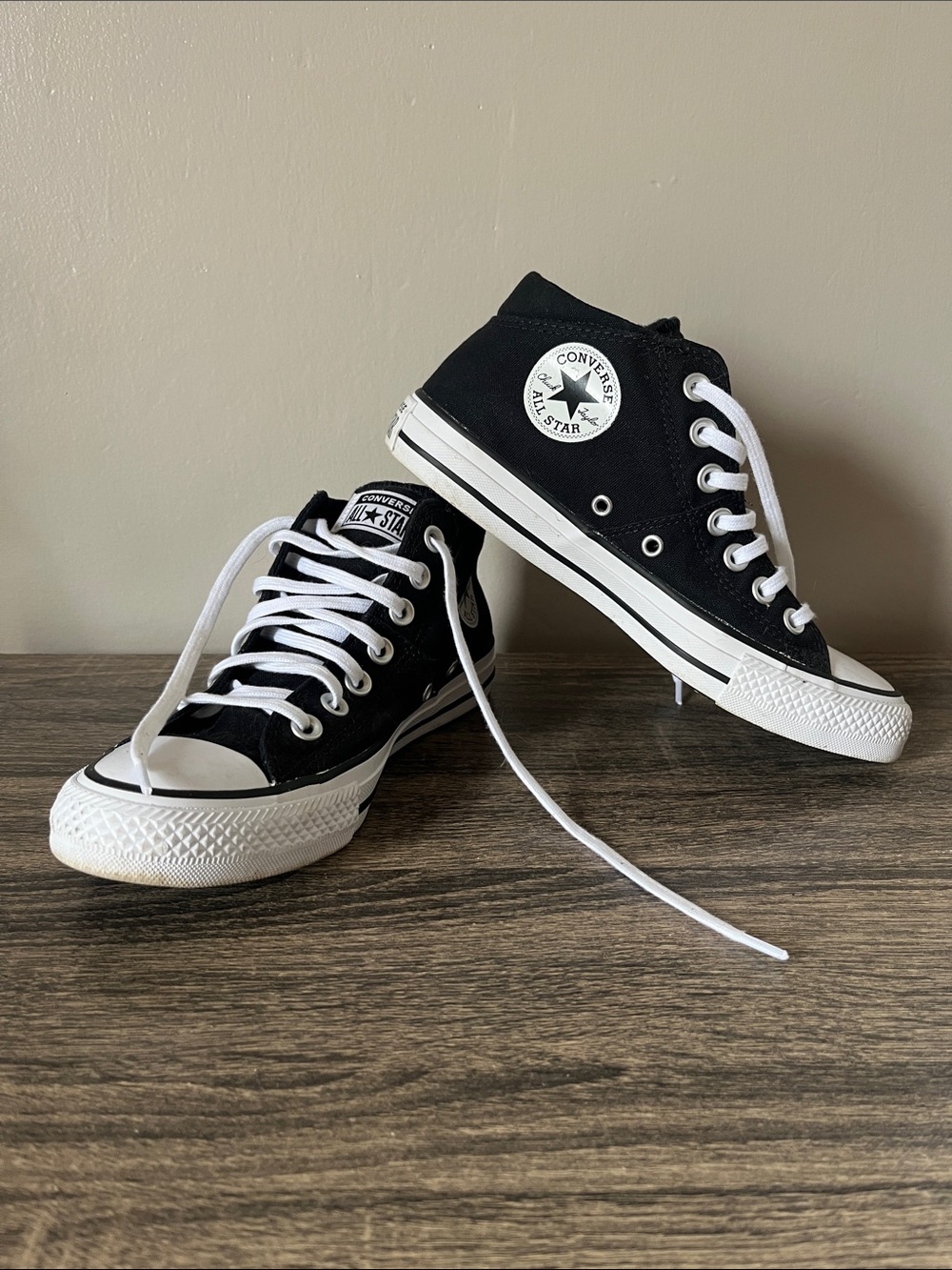 Converse Black and White Canvas Sneakers